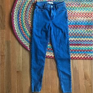 Zara Medium Wash Skinny High Rise Jean